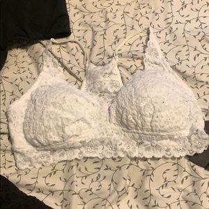 White bralette